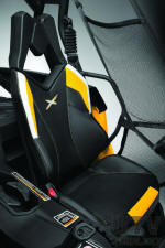 Maverick 1000R X-RS X-package seat trim and graphics