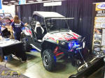 Polaris RZR with plow - EMP at the 2012 Dealer Expo