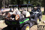 John Deere Gator RSX850i hauling oak firewood