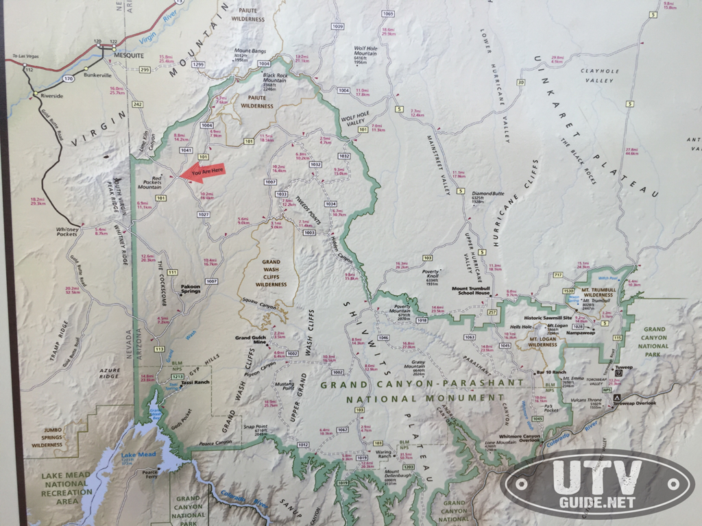 Map of the Grand Canyon-Parashant National Monument