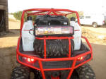 Side x Side Outfitterz - Polaris RZR Roll Cage. Room for fuel, spare tire and your gear.