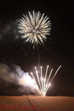Fireworks at Moreeb Hill during the 2009 Liwa Festival (UAE)
