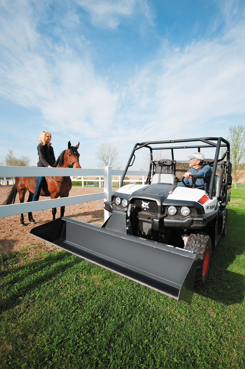 Bobcat 3450 4x4 Utility Vehicle with RapidLink Bucket Attachment