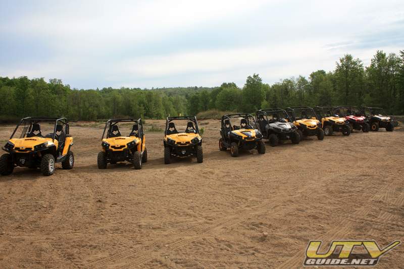 Can-Am Commanders lined up for the press introduction