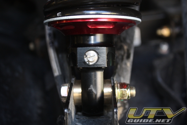 Rebound adjustment on the Can-Am Commander Replacement Shocks from Elka