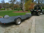 Towing a trailer with our John Deere Gator XUV 825i 