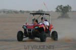 Polaris RZR with Long Travel, Bumper and Roll Cage