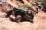 Casey Currie in his Kawasaki Teryx on Cliff Hanger Trail, Moab