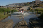 Mojave River crossing in Yamaha Rhino