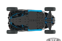 2018 Maverick X3 X rc TURBO R Carbon Black and Octane Blue_bottom