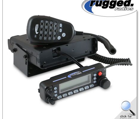 Rugged Radios RM-50R 50-Watt Remote Head Dual Band Radio