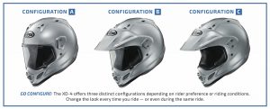 Arai XD4 Helmet Configurations